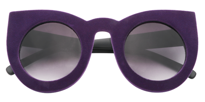 Cateye Purple Sunglasses | Zeelool Sunglass Frames1