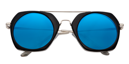 Sanford Geometric Blue Sunglasses1