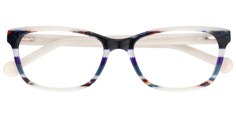 Rectangle White Glasses | Zeelool Prescription Glasses1
