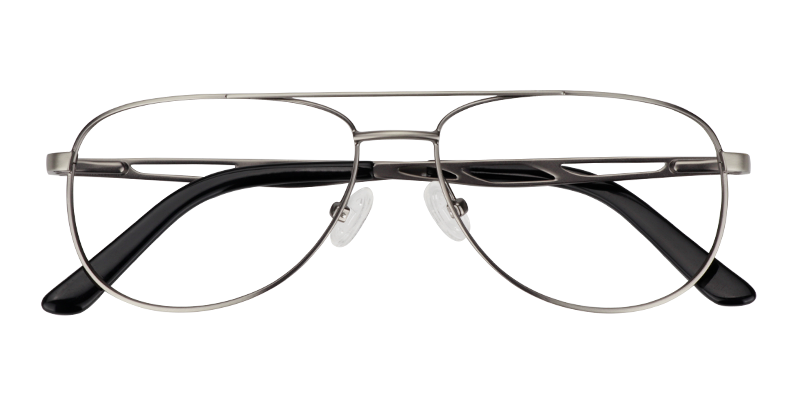 Aviator Gray Glasses | Zeelool Eyeglasses Online1
