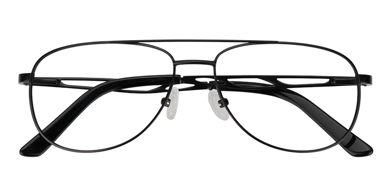 Aviator Black Glasses | Zeelool Eyeglasses Online1