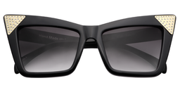 Salome Cateye Black Sunglasses1