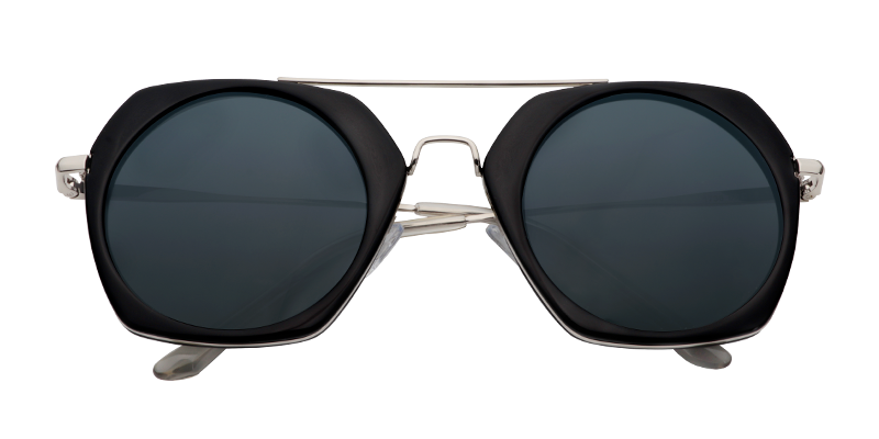Geometric Dark Gray Sunglasses | Zeelool Sunglass Frames1