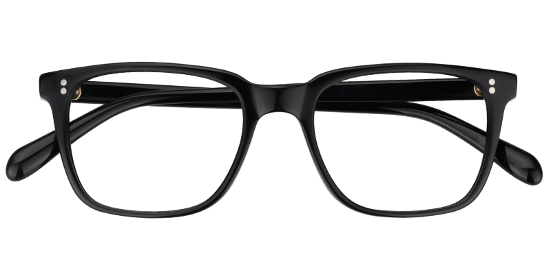 Rectangle Black Glasses | Zeelool Eyeglass Frames Online1