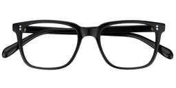 Lamont Rectangle Black Glasses1