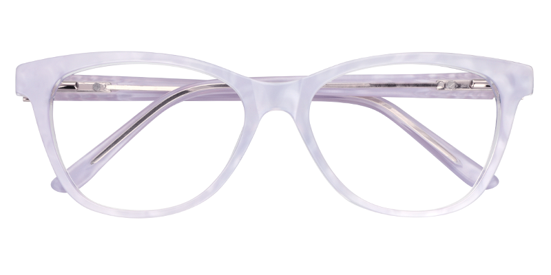 Oval Light Purple Glasses | Zeelool Prescription Glasses1