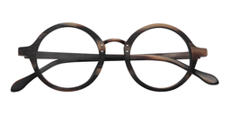 Fernando Round Burnt Umber Glasses1