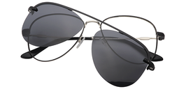 Lorin Clip-On Black Glasses0