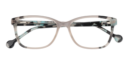 Carmen Rectangle Beige Glasses1