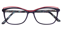 Gladys Rectangle Black Glasses1