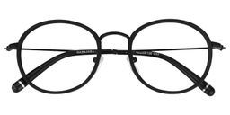 Tom Round Black Glasses 1