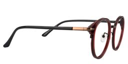 Christine Round Red-Gunmetal Eyeglasses4