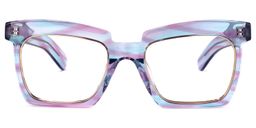 Corrales Square Purple-Blue Glasses0