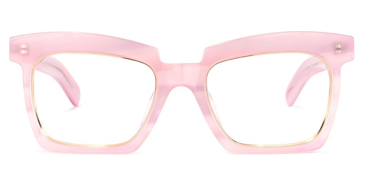 Corrales Square Pink Glasses