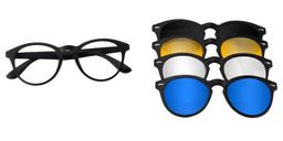 Alvis Clip-on Black Glasses0