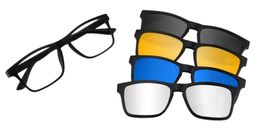 Xenia Clip-on Black Glasses0