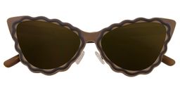 Xalvadora Cat eye Brown Sunglasses1