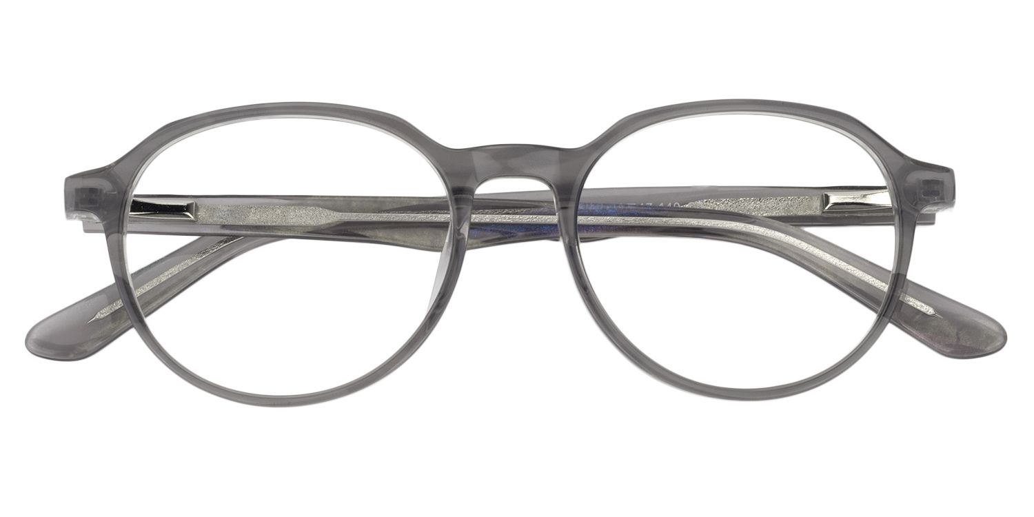 Round Gray Glasses | Zeelool Glasses1