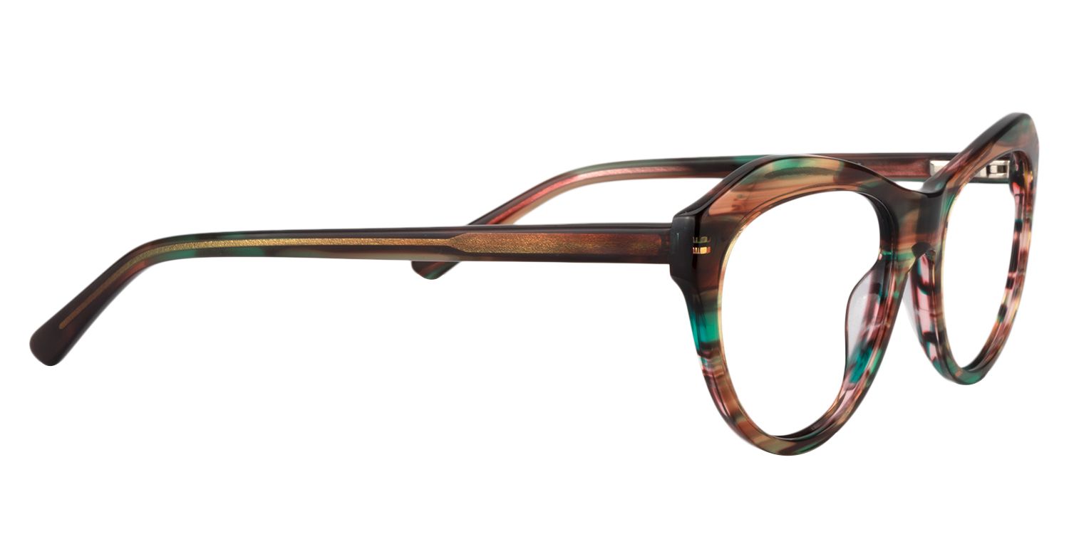 Browline Brown Glasses | Zeelool Glasses4