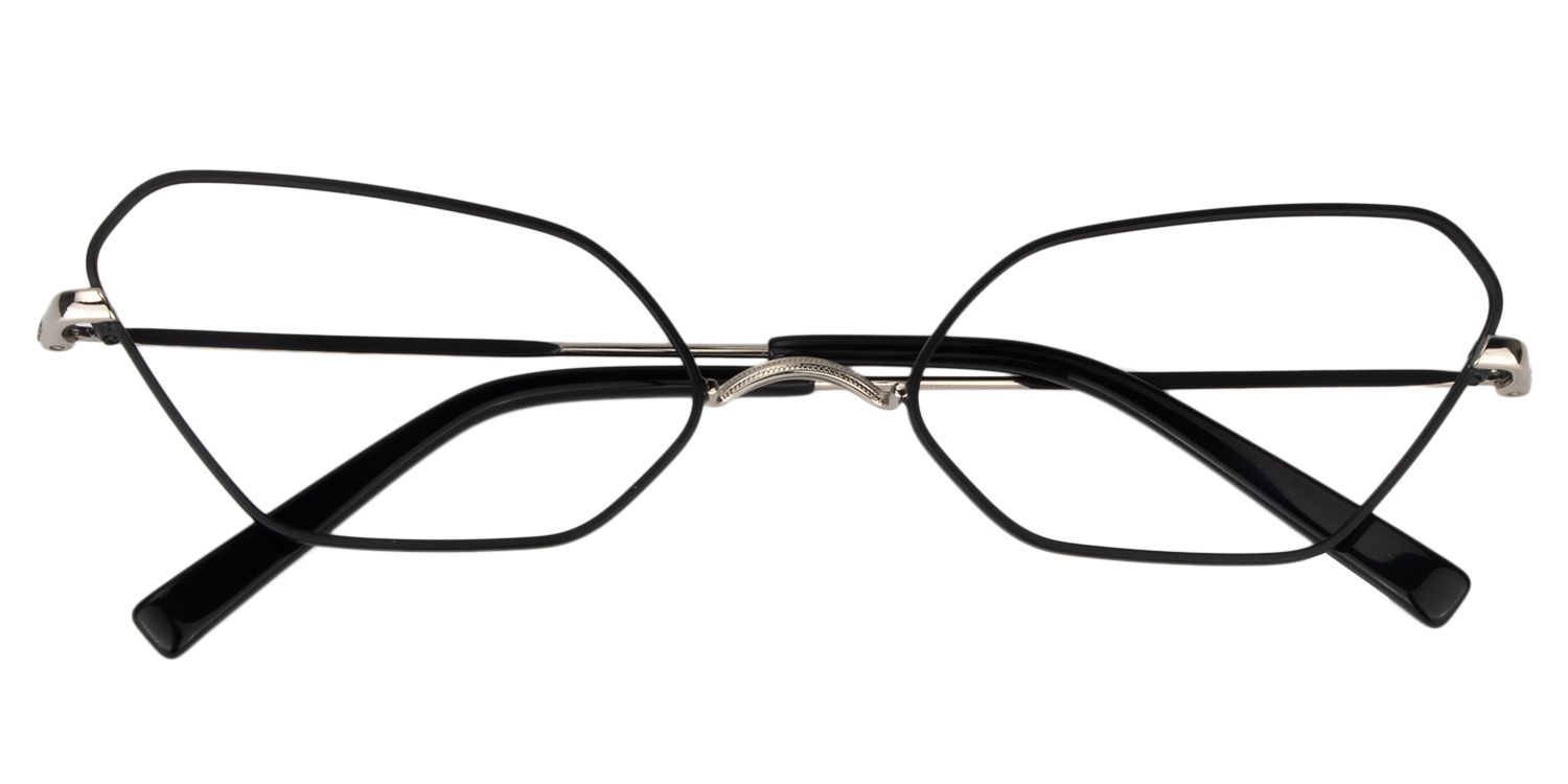 Geometric Black Glasses | Zeelool Glasses1