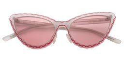 Freda Cat eye Red Sunglasses1