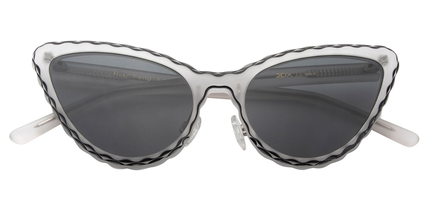 Cat eye Gray Sunglasses | Zeelool Sunglasses1