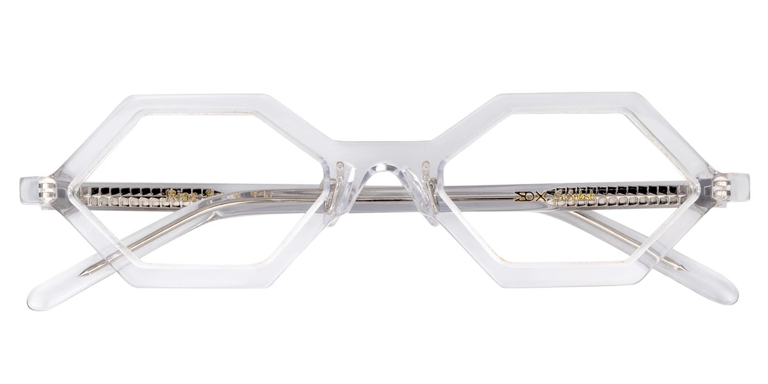 Geometric Clear Glasses | Zeelool Glasses1
