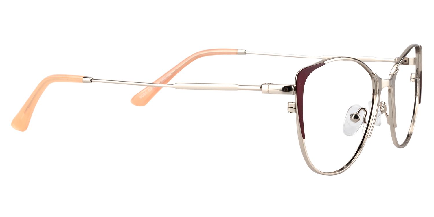 Cat eye Silver Glasses | Zeelool Glasses4