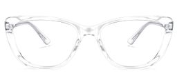 Qamar Cateye Clear Glasses0