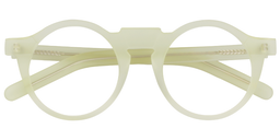 Jamie Round Beige Glasses1