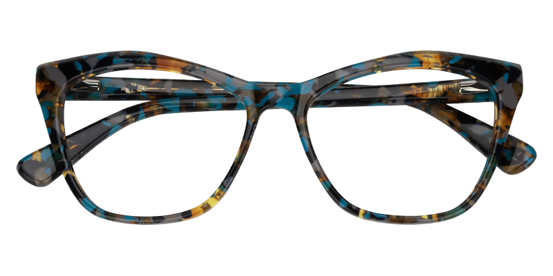 Cateye Brown-Blue Glasses1