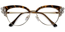 Hearn Cat Eye Tortoise Glasses2