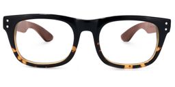 Garz Rectangle Black Glasses0