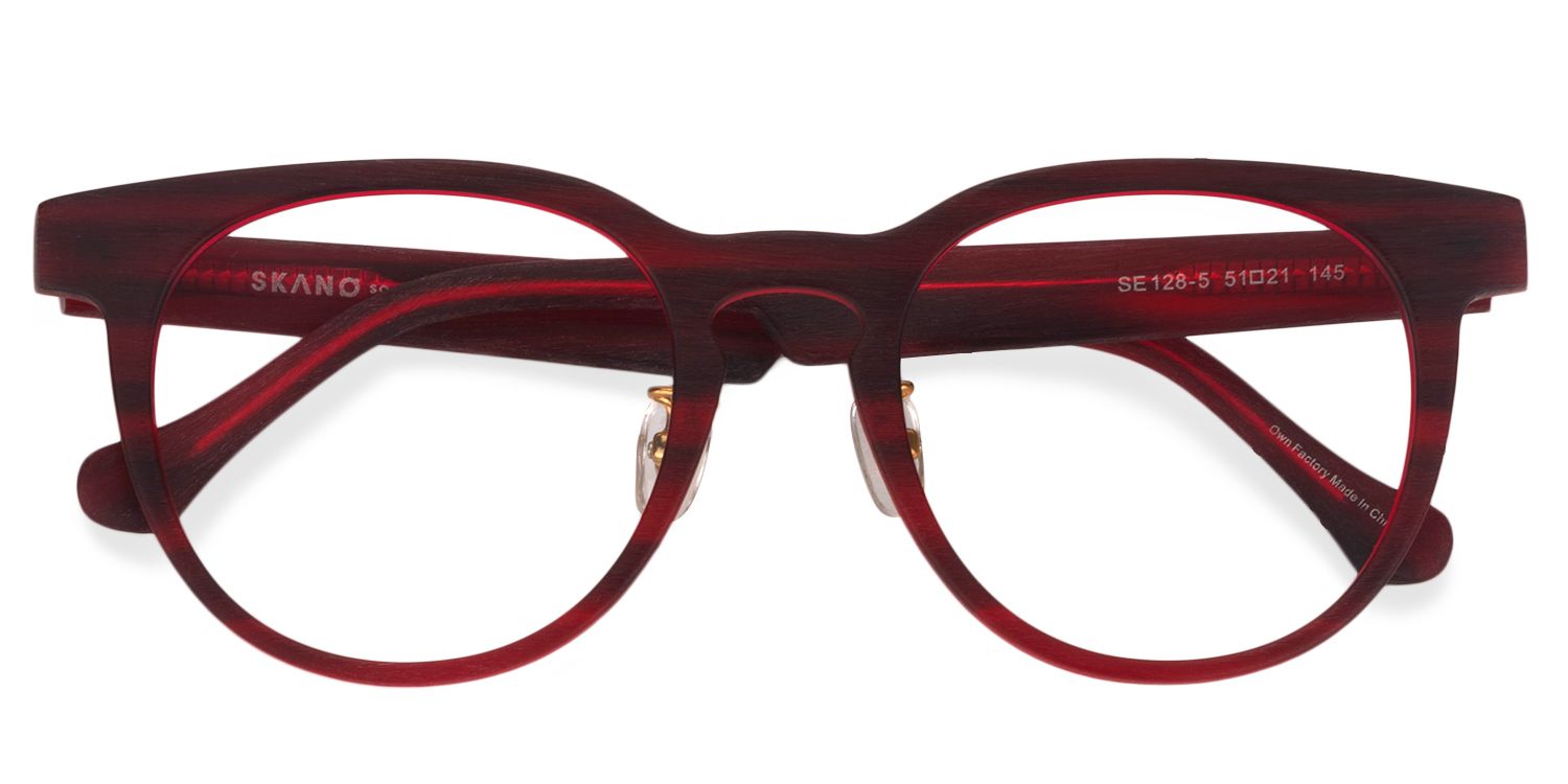 Round Red Glasses | Zeelool Glasses1