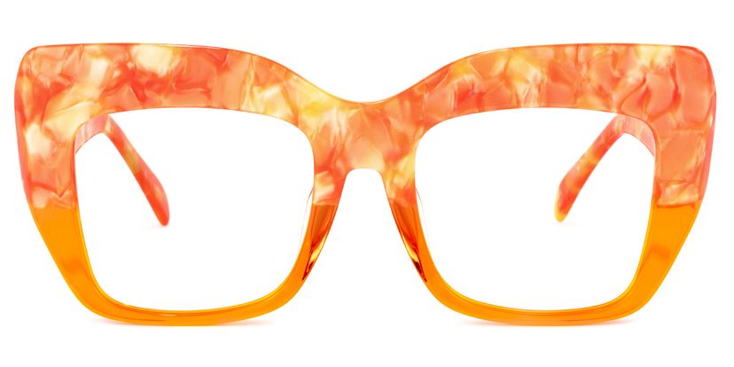 Charmaine Cat Eye Orange Glasses