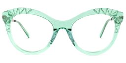 Mileva Cateye Light-Green Glasses0