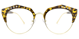 Latoya Geometric Tortoise Glasses0