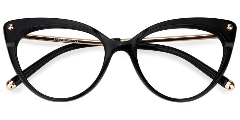 Cat Eye Black Glasses | Zeelool Eyeglasses1
