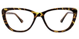 Qamar Cateye Tortoise Glasses0