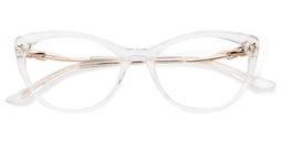 Calypso Cat Eye Clear Glasses2