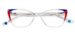 Candace Cat eye Clear Glasses1