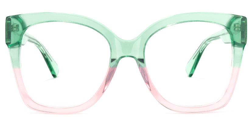 Tyson Square Green-Pink Glasses