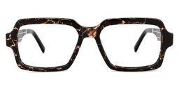 Jack Rectangle Brown Glasses0