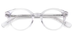 Caius Round Clear Glasses1