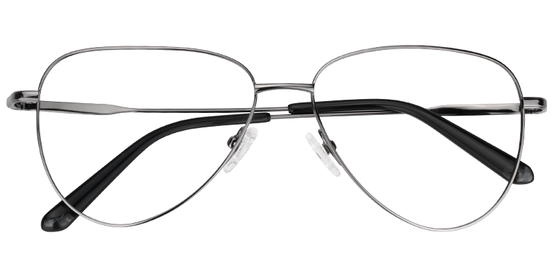 Geometric Gray Glasses | Zeelool Eyeglass Frames1
