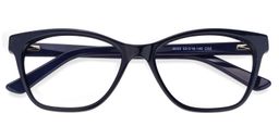 Carly Square Dark-Blue Glasses1