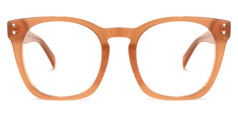 Orion Square Orange Glasses