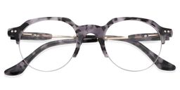 Carleton Round Purple Tortoise Glasses1
