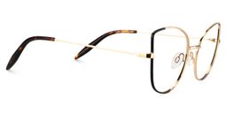 Carlton Cat Eye Gold Glasses4