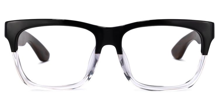 Atherbest Square Black-Clear Glasses
